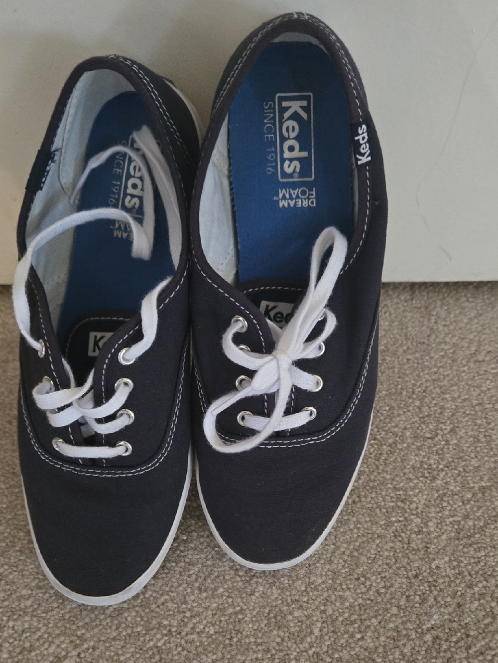 Keds Canvas Low-Top Sneakers with White Laces
